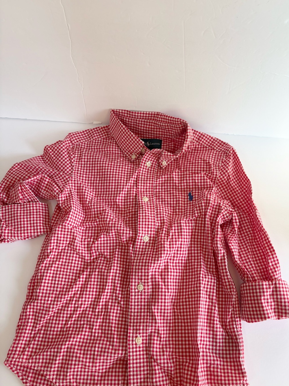 Kids Polo Ralph Lauren Button Up Gingham Shirt Size 5